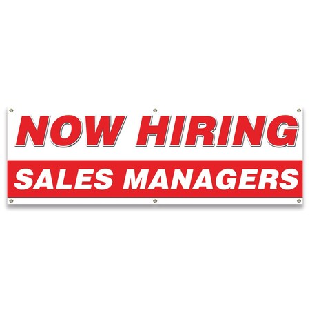Signmission Now Hiring Sales Managers Banner Apply Inside Accepting Application Single Sided B-72-30300
